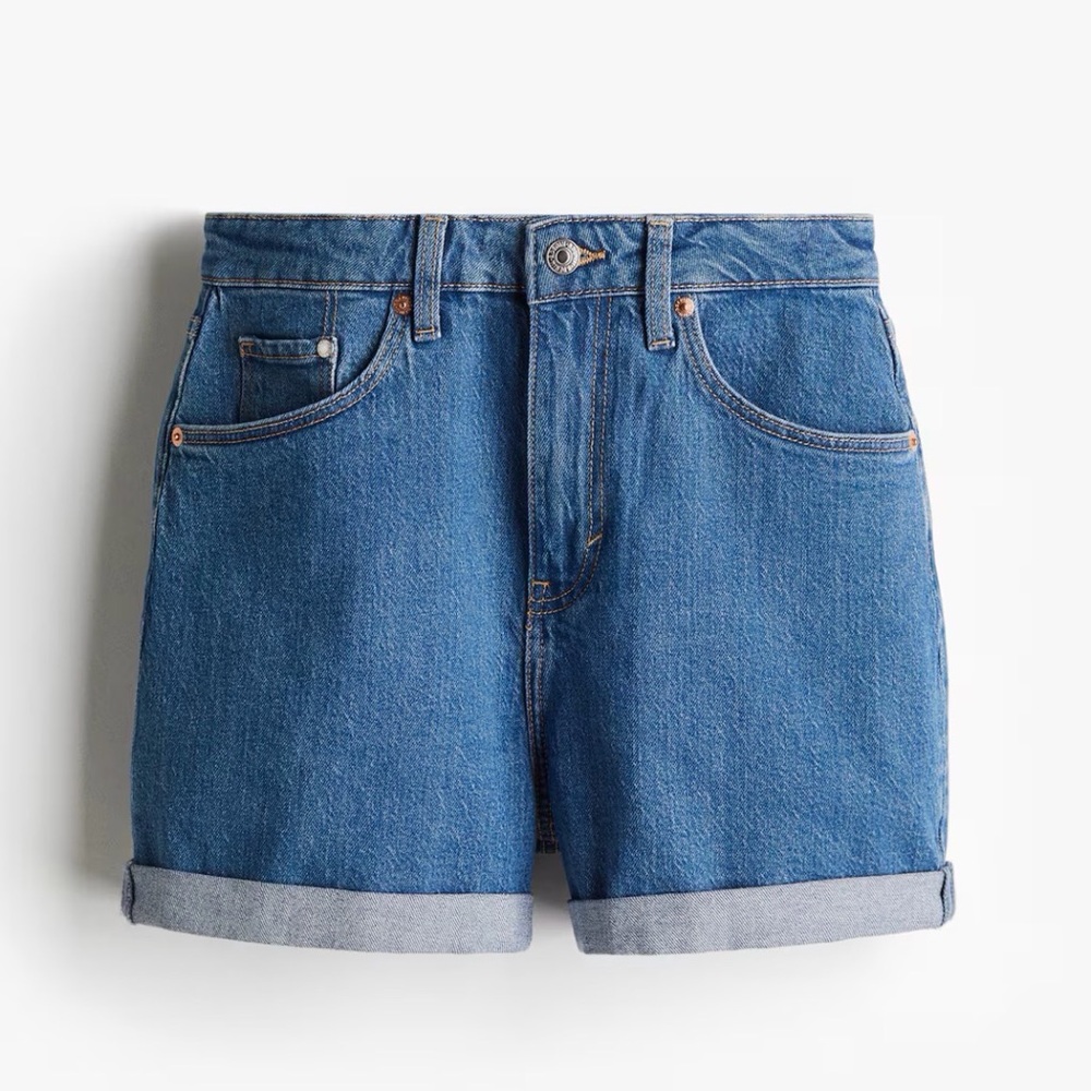 H&M Mom Extra High Rise Denim Shorts – Size 12